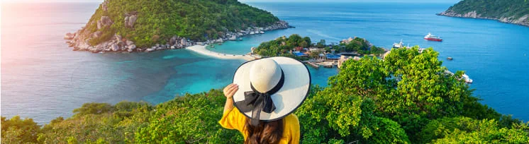 Scenic island viewpoint